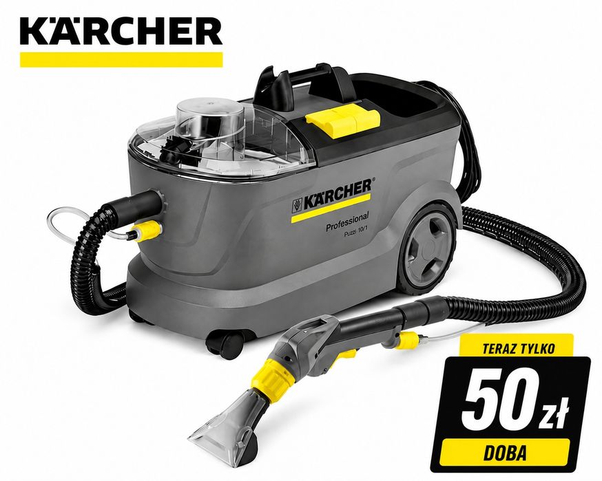 Odkurzacz piorący Karcher wypożycz wynajem pranie auta kanapa dom