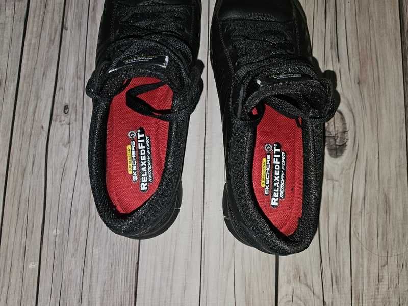 Buty Skechers 38(25cm) skórzane czarne