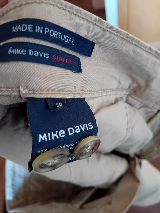 Calças da Mike Davis de sarja homem