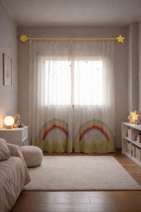 !!WOOW!! cortinados criança + varão extensível