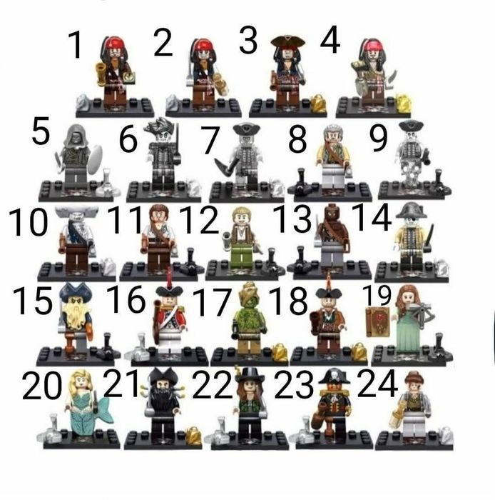 Klocki Piraci z Karaibów klocki figurka piraci z karaibów kompatybilne z Lego klocki Jack Sparrow klocki figurka Davy Jones
