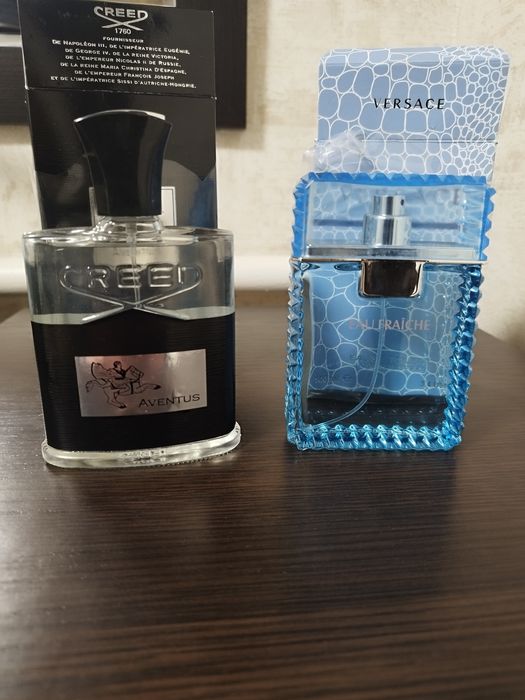 Парфуми  Versace Man і Creed Aventus
