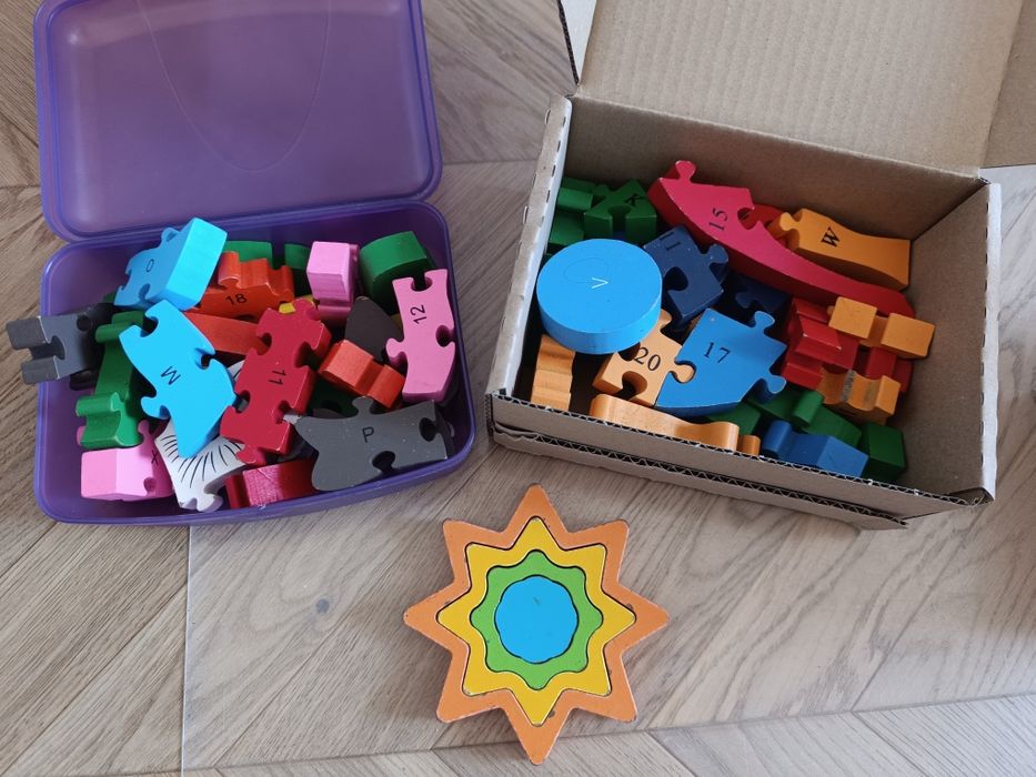 Układanki drewniane