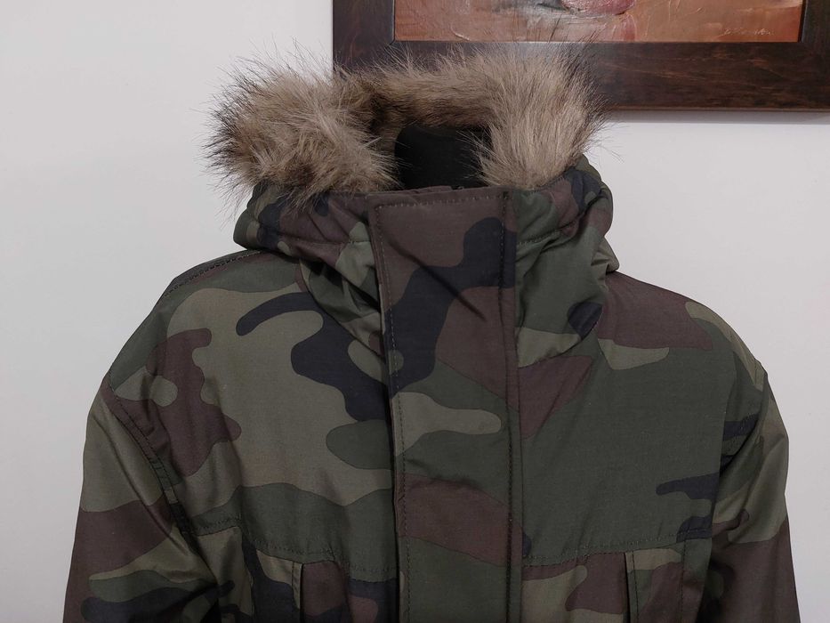 Męska kurtka zimowa moro, S