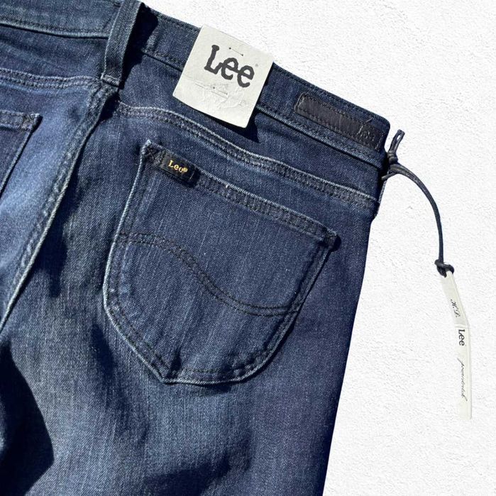 Lee Lynn Straight W28 x L35 Spodnie Damskie Jeans Prosta Nogawka Niski Stan Y2K