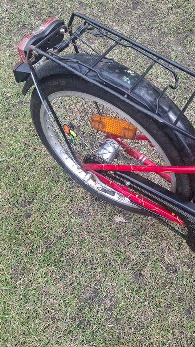 Rower dziecięcy koła 20" czerwony Wefa.