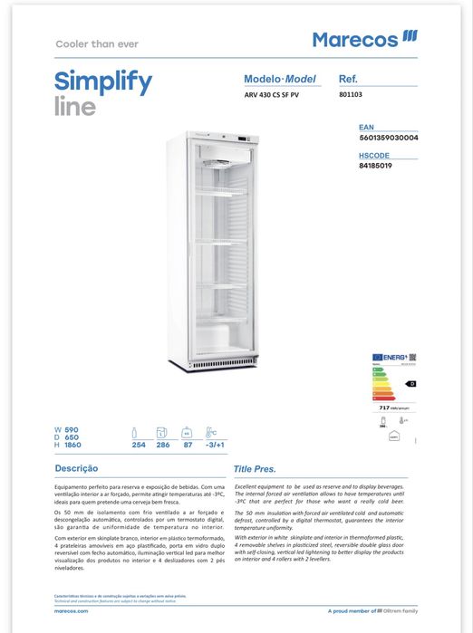 Vitrine exclusiva para cerveja atinge temperatura negativa