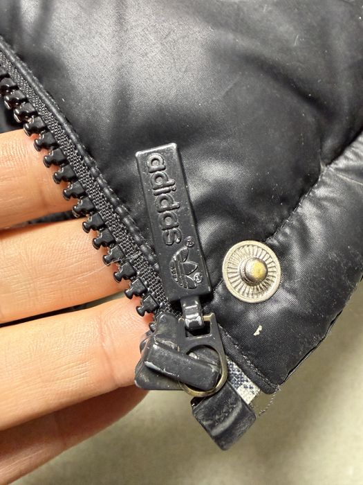 Kurtka puchowa czarna damska Adidas r. 36 logo Trefoil