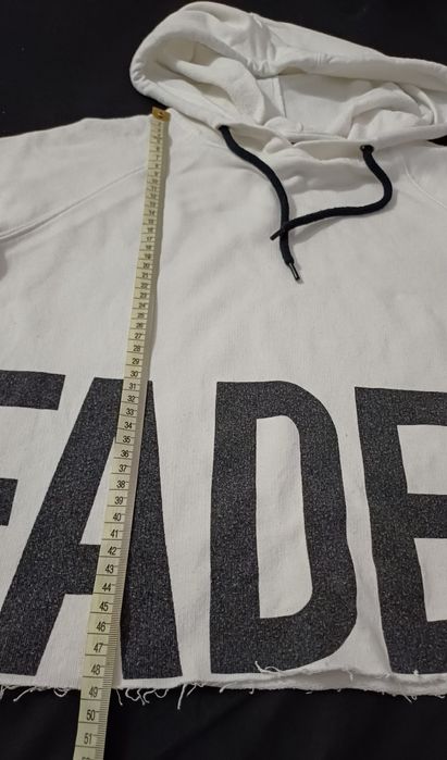 Mleczno-biała bluza z kapturem S