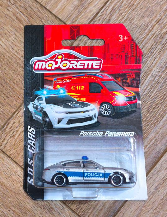 Majorette - Porsche Panamera - 2018 S.O.S. Cars - Policja srebrny