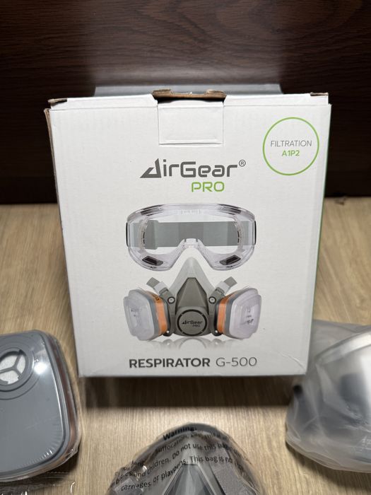 Zestaw ochronny Maska i gogle AirGear Pro Respirator G-500