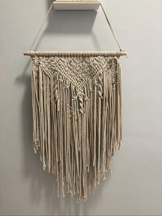 Makrama dekoracja na ścianę boho handmade