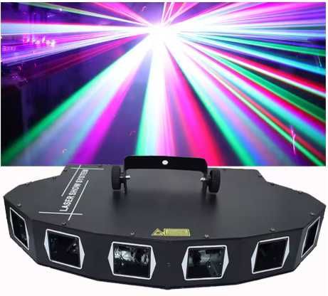 Laser dyskotekowy 6 soczewek