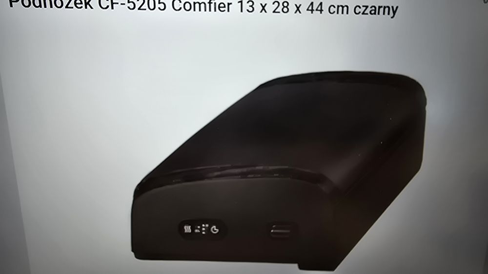 podnóżek do ogrzewania stóp pleców