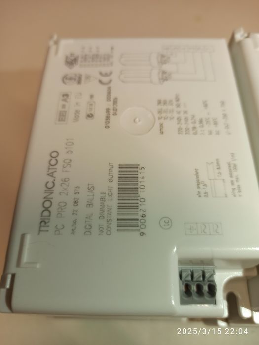 Balastros Eletrónicos 2x26W e também 2x32W fluorescentes compactas