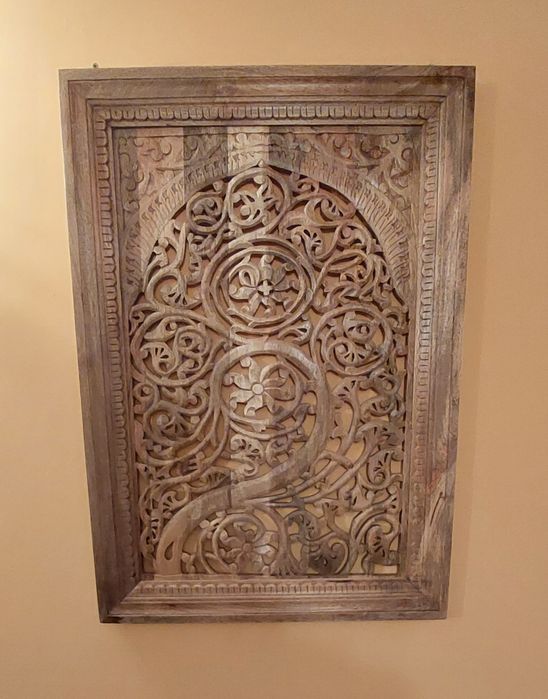Panel dekoracyjny z drewna mango.