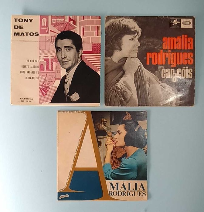 3 singles Amália Rodrigues e Tony de Matos por 10EUR todos.