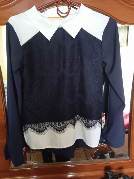 Блуза для дівчинки шкільна  зріст 146-150