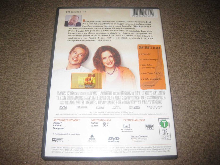 DVD "A Mexicana" com Brad Pitt