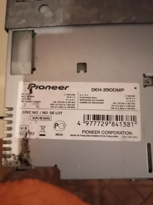 rádio pioneer em bom estado