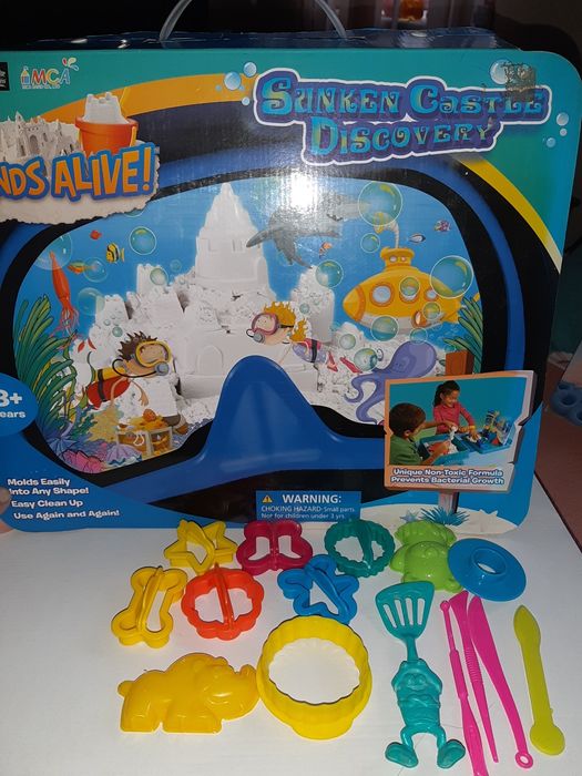 Кинетический песок мини песочница sands alive