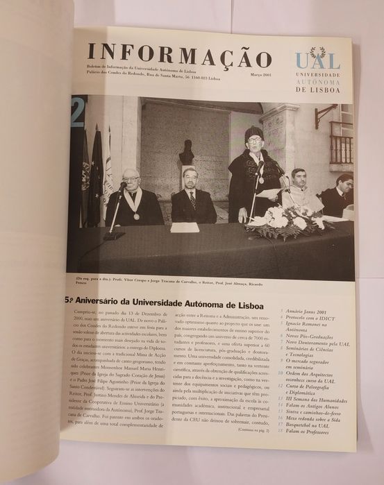 Boletim de Informação da Universidade Autónoma de Lisboa: 20 anos