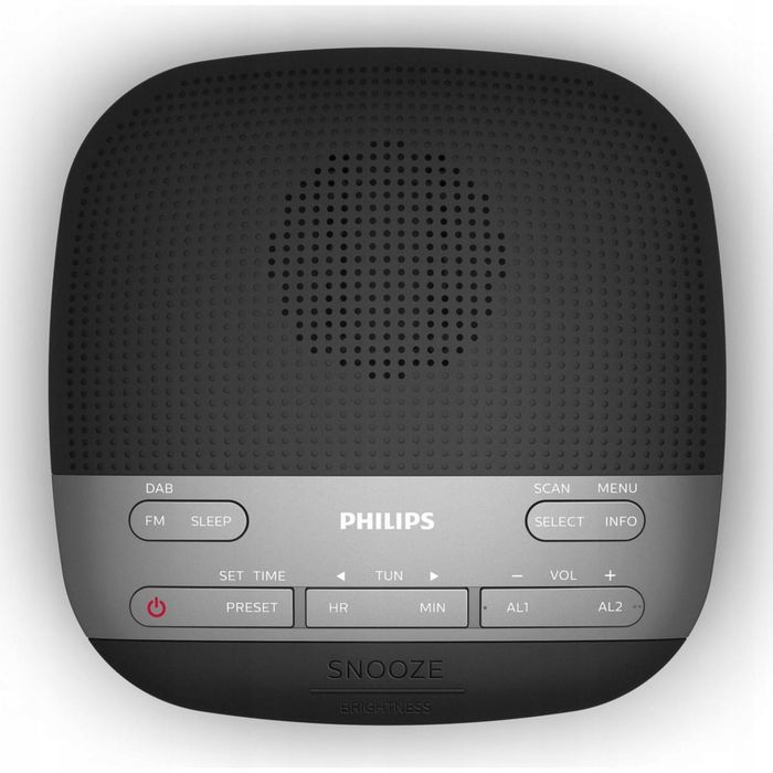outlet radiobudzik radio dab+/fm lcd podwójny alarm philips tar3505