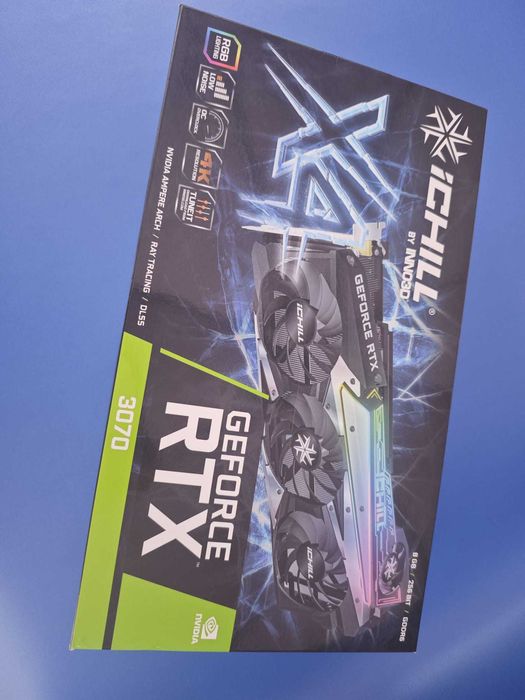 INNO3D GeForce RTX 3070 iChill X4 8GB GDDR6 - COM CAIXA ORIGINAL