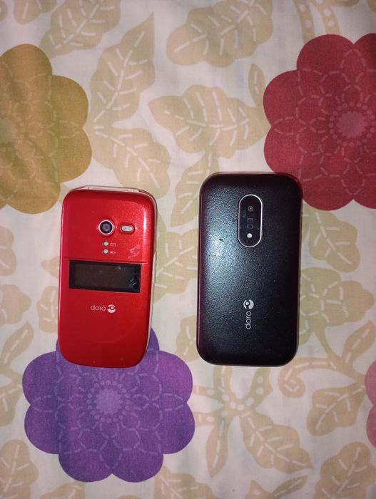 Надійний телефон-розкладачка Doro PhoneEasy 624 (Червоний)