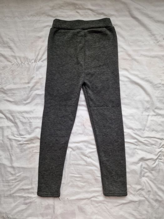 Legginsy dziewczęce ocieplane zimowe  140cm