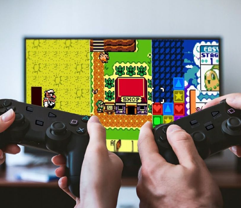 Gra Telewizyjna Mini Retro Konsola Hdmi Bezprzewodowa z 2 Pady Konsola