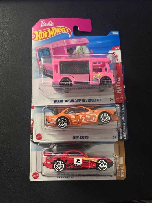 Hot Wheels Toyota , Porsche, Nissan, BMW3 Treasure, Barbie