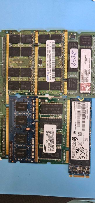 Memorias DDR4 8Gb e  DDR3 de 4 Gb, 2 Gb e 1 Gb