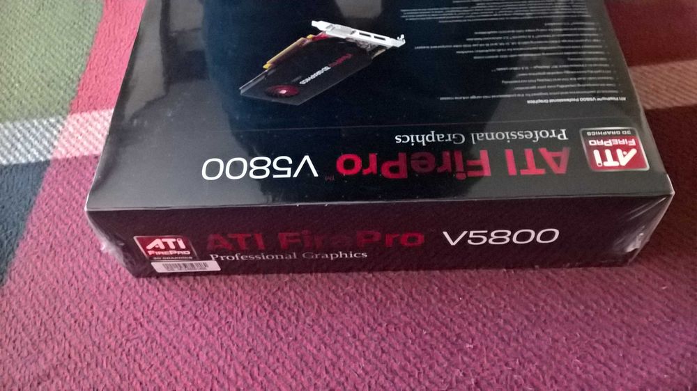 AMD - ATI  FirePro V5800 - nowa - new - Box - plomby - Windows 10