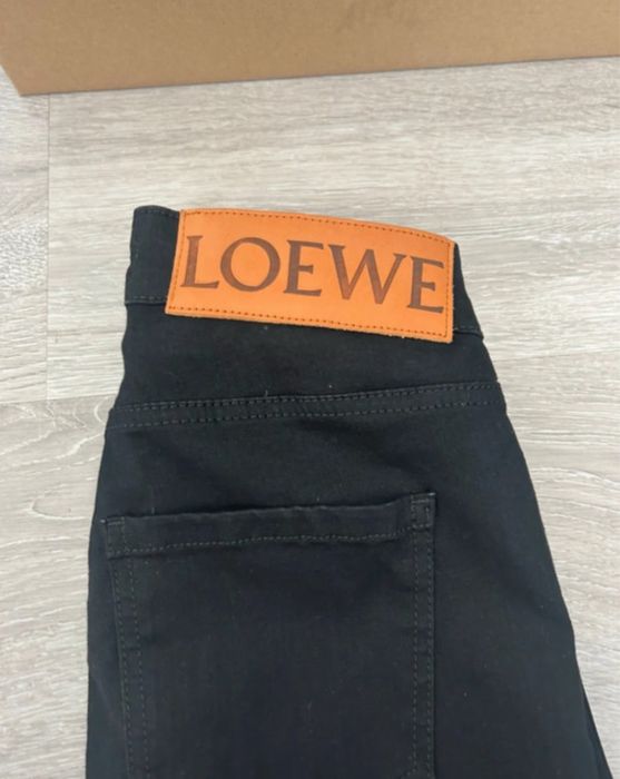 Jeansy Loewe 100% bawelna czarne XS