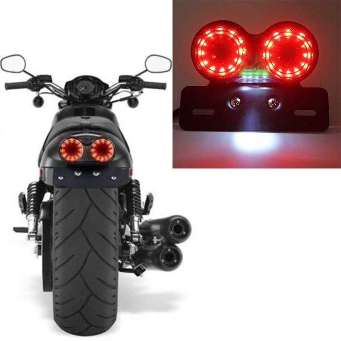 Farolim stop traseiro de moto universal