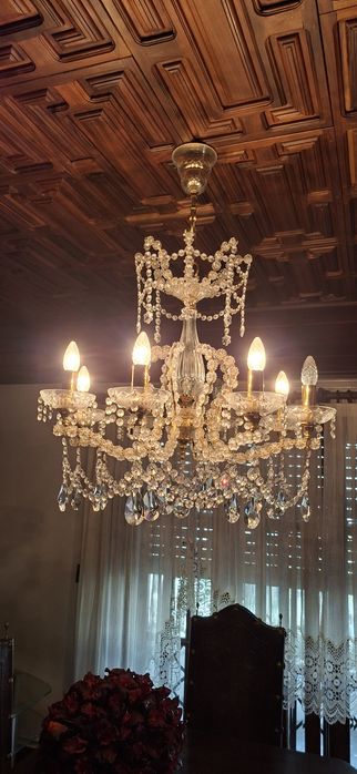 Candeeiros de Cristal c/ apliques