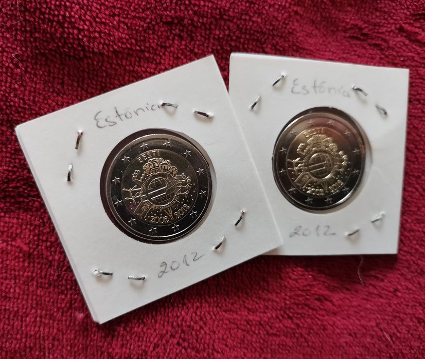 Moeda UNC comemorativa de 2€ - Estónia 2012