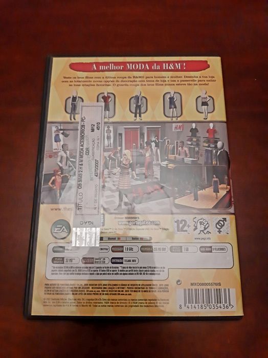 Jogo PC CD-ROM os Sims2 H&M Moda Acessórios