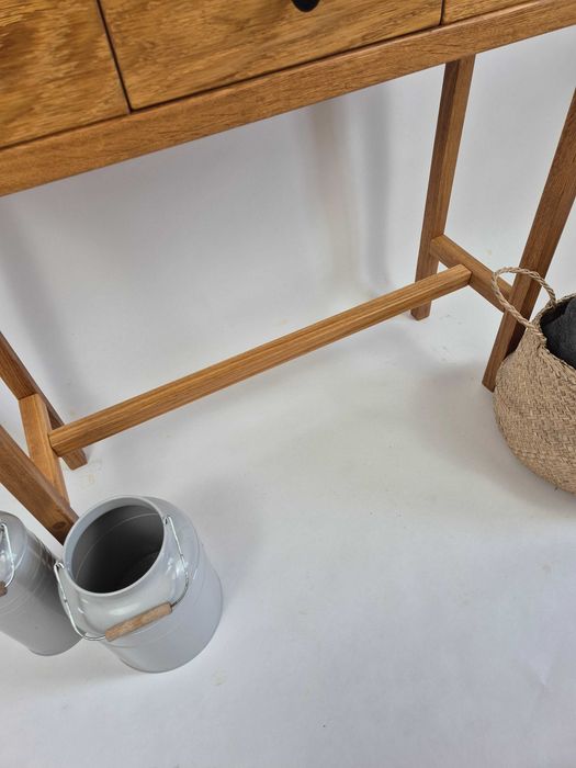 Konsola dębowa lite drewno