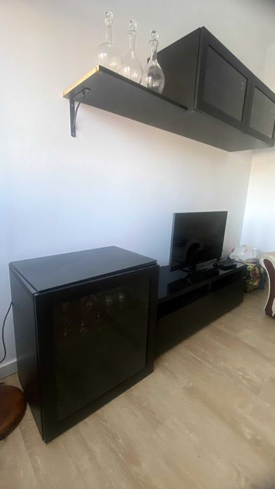 Móvel sala ikea em preto Gama Besta