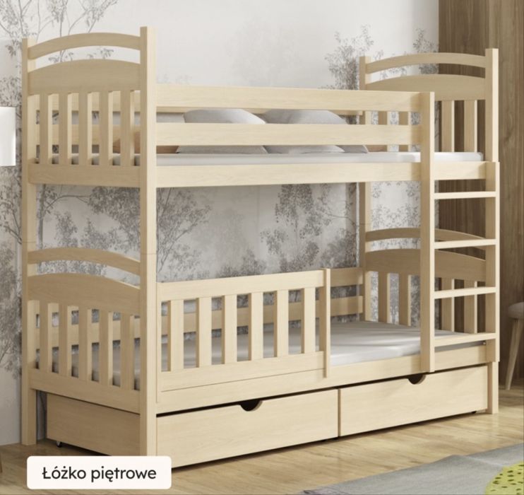 Łóżko  pietrowe + materace