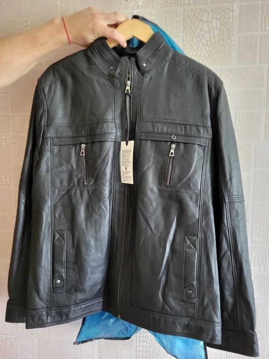 Нова Куртка Шкіряна Чоловіча