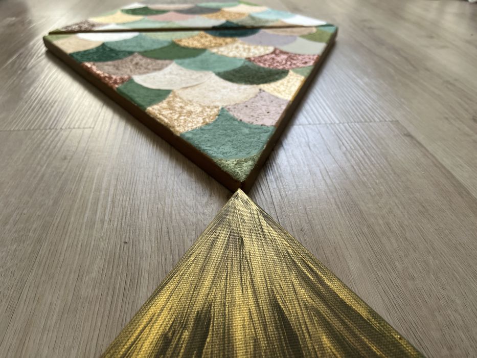 Quadro peixe pintura acrilica