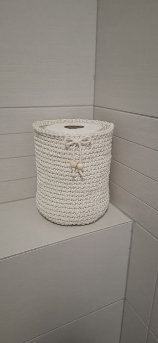 Koszyk ze sznurka makrama handmade