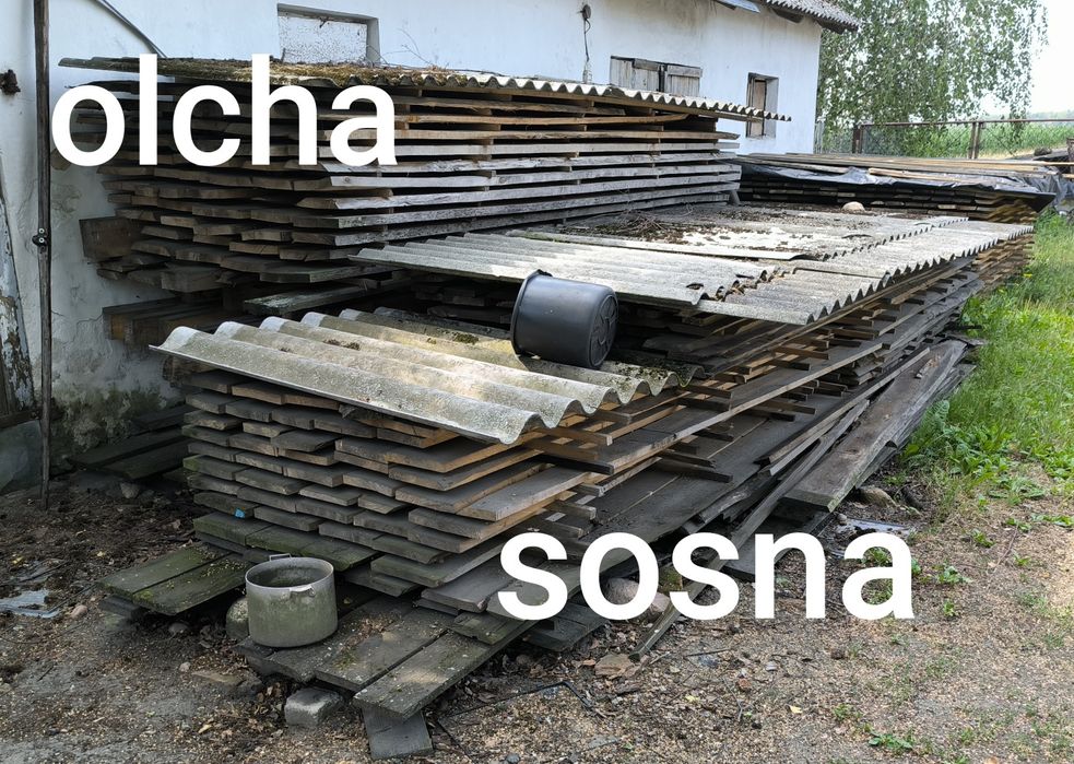 Drewno dąb bale, sosna, olcha, deski cztero letnie