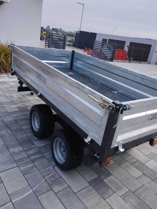 Przyczepa 2,5 tony z kiprem na 3 strony Ocynk