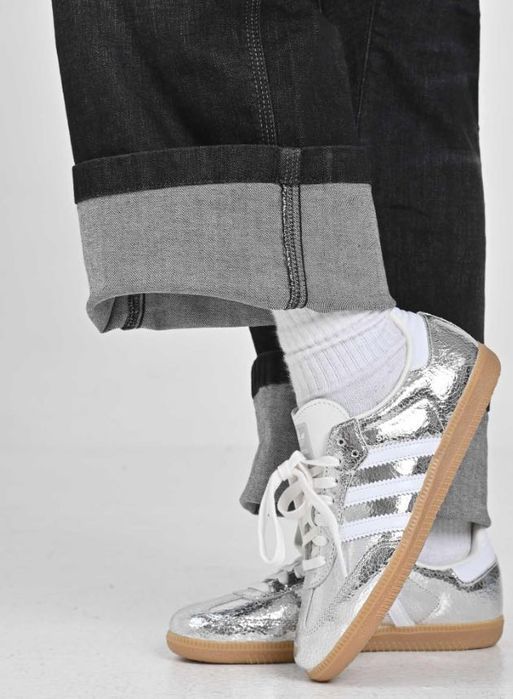 jr0035 оригінал нові жіночі кеди adidas casual samba silver originals