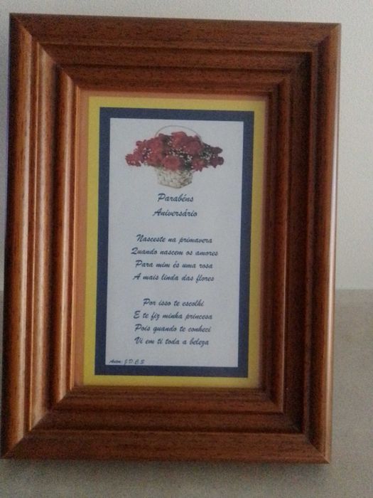 Quadro de parabéns/ aniversário.