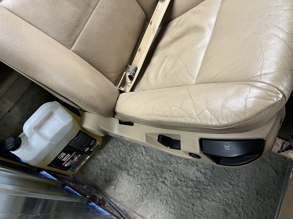 Fotele bmw e60 PreLci przod skora bezowa/beige elektryka/grzane/pompow